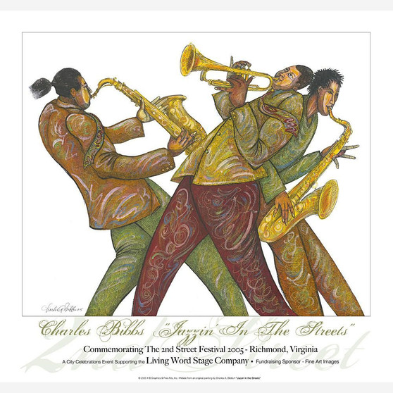 Jazzin' in the Streets (Signed) Art Print--Charles Bibbs