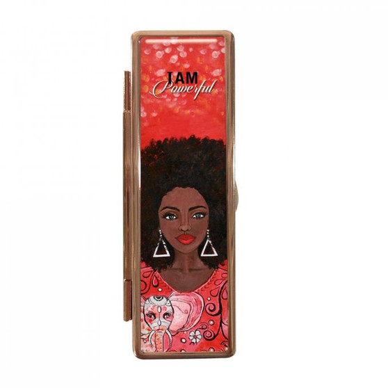 I Am Powerful (DST) Lipstick Mirror Case-- Sylvia "GBaby" Cohen