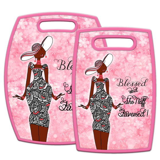 Blessed and Sho' Nuff Favored -- Cutting Board (2 piece set)