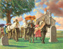 Uncle Joe's Funeral (16 x 20in) Art Print - Sarah Jenkins