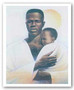 Father and Child Art Print - Keith Mallett