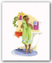 Bath Time Giggles - Boy Art Print - Sylvia Walker