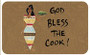 God Bless The Cook African American Floor Mat--Cidne Wallace