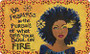 Soul on Fire African American Floor Mat--GBaby