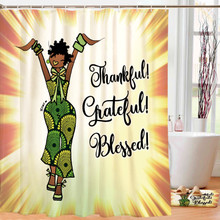 Thankful, Grateful, Blessed! -- Designer Shower Curtain -- Kiwi McDowell