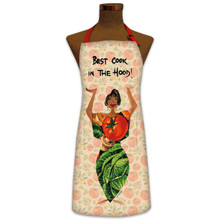 The Best Cook in the Hood -- Designer Apron -- Cidne Wallace