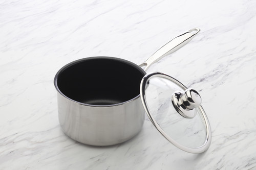 Nonstick Clad - Sauce Pan with Lid - 18 cm - front