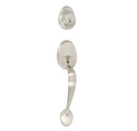 Tralee Single Cylinder Handleset, Satin Nickel (US15)