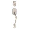 Wicklow Single Cylinder Handleset, Satin Nickel (US15)