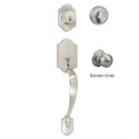 Wicklow Single Cylinder Handleset, Satin Nickel (US15)