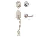 Wicklow Single Cylinder Handleset, Satin Nickel (US15)