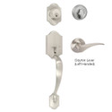 Wicklow Single Cylinder Handleset, Satin Nickel (US15)