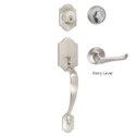 Wicklow Single Cylinder Handleset, Satin Nickel (US15)