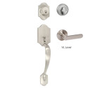 Wicklow Single Cylinder Handleset, Satin Nickel (US15)
