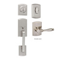 Visconti Single Cylinder Handleset, Satin Nickel (US15)