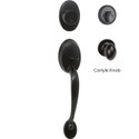 Colton Single Cylinder Handleset, Black (US19)