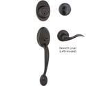 Candler Single Cylinder Handleset, Oil-Rubbed Bronze Edged (US10BE)