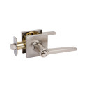 Tulina Entry Leverset with Square Trim, Satin Nickel (US15)