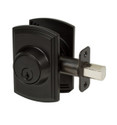 Single Cylinder Deadbolt Square, Black (US19)