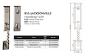 915-Jacksonville Handleset with 615 Interior Plate and 906-Macon Interior Knob