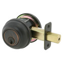 Residential Single Cylinder Deadbolt, Tuscany Bronze (US12P)