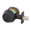Single Cylinder Deadbolt, View Pack, Oil-Rubbed Bronze Edged (US10BE)