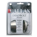 Double Cylinder Deadbolt, View Box, Satin Nickel (US15)