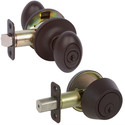 Carlyle Entry Knobset with Deadbolt Combo, Oil-Rubbed Bronze (US10B)