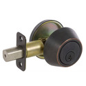 Fairfield Entry Knobset with Deadbolt Combo, Oil-Rubbed Bronze Edged (US10BE)