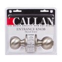 Fairfield Entry Knobset, View Pack, Satin Nickel (US15)