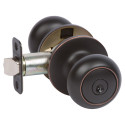 Saxon Entry Knobset, Oil rubbed-Bronze Edged (US10BE)