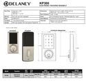 KP300 Electronic Touchscreen Deadbolt US15