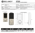 KP300 Electronic Touchscreen Deadbolt US26