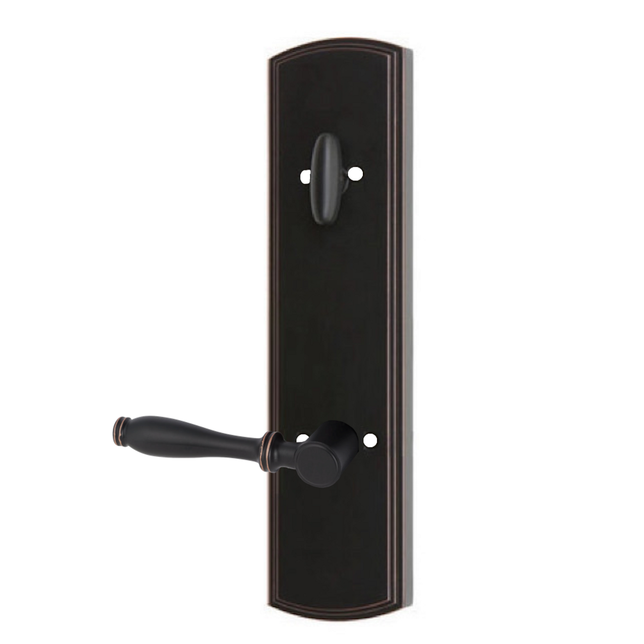 Silona Entry Leverset, OilRubbed Bronze Edged (US10BE) Delaney Hardware