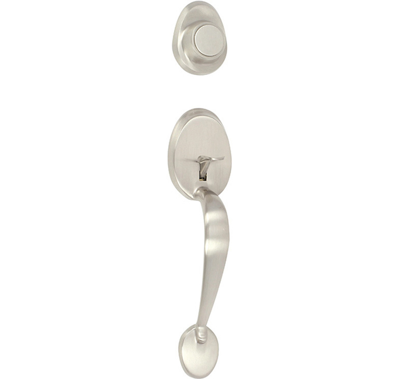 Tralee Dummy Trim Handleset, Exterior Only, Satin Nickel (US15