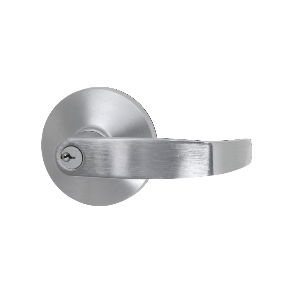 500L MD Lever Exit Device Trim, Keyed Entrance, Dull Chrome (US26D