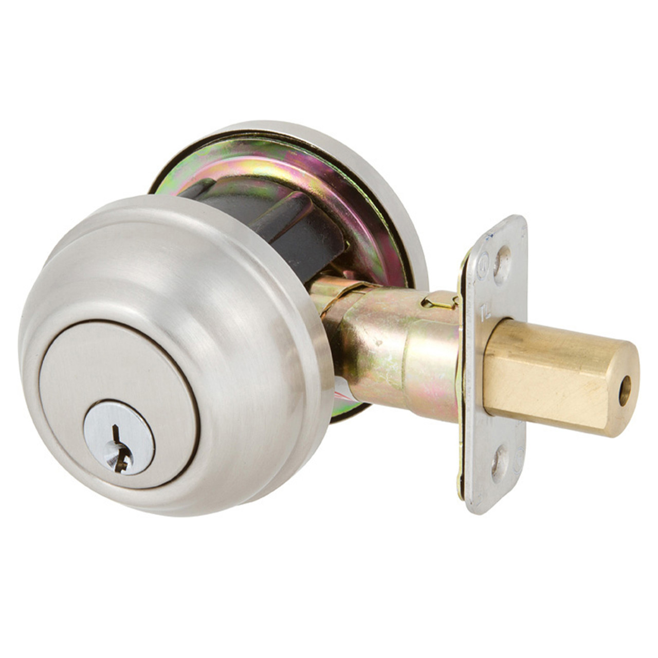 Residential Single Cylinder Deadbolt, Satin Nickel (US15)