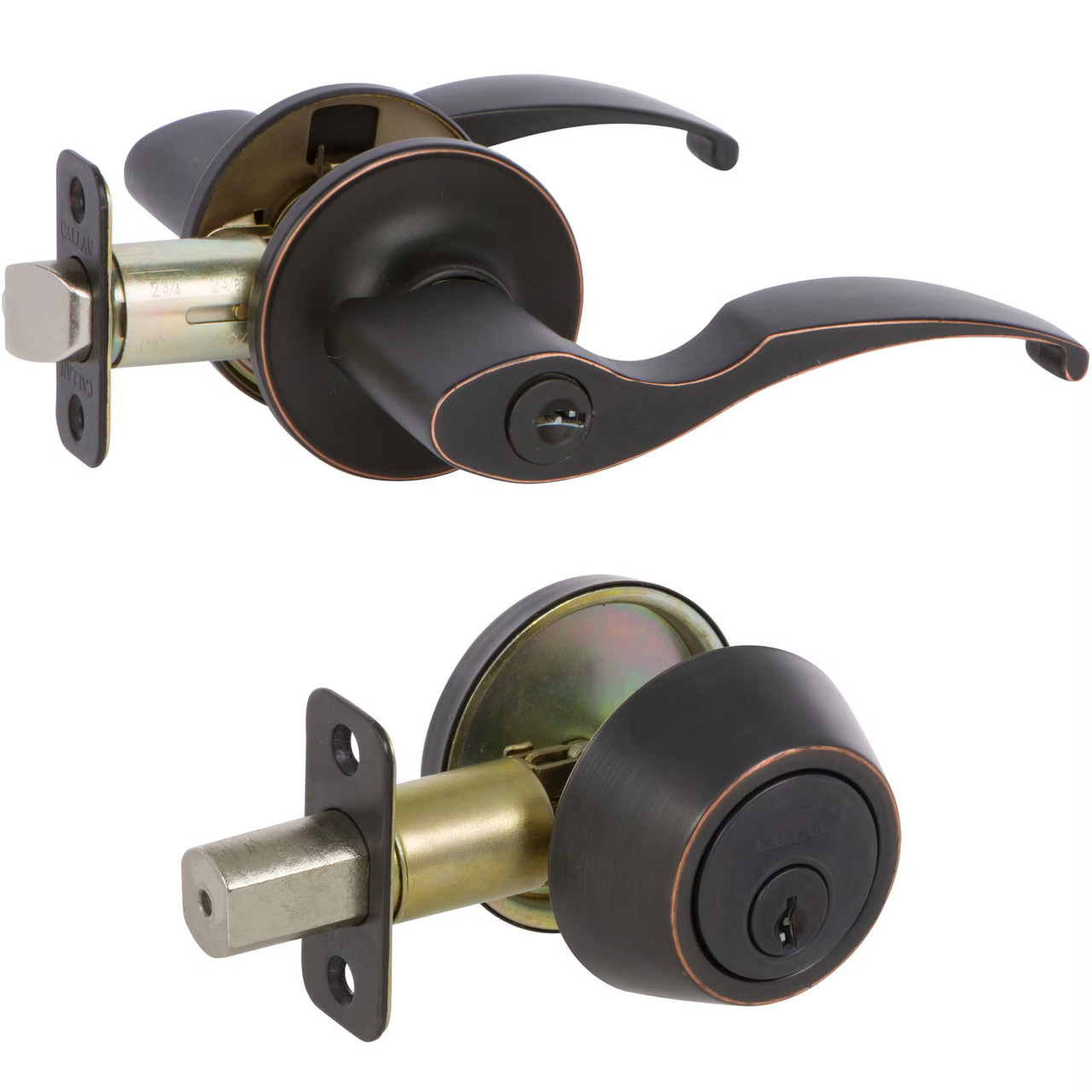 Kendall Entry Leverset with Deadbolt Combo, Oil-Rubbed Bronze