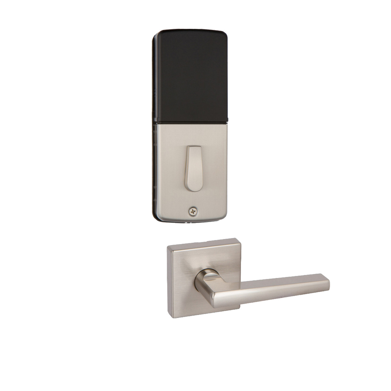 Avino Handleset with KP300 Deadbolt, Satin Nickel (US15) - Delaney