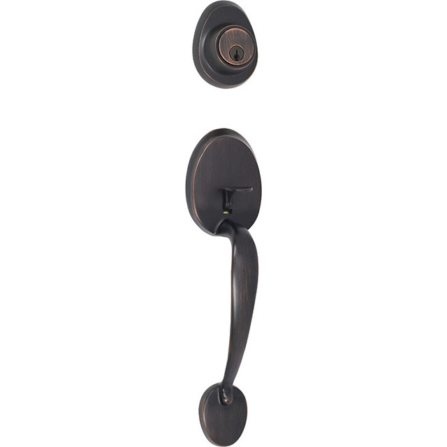 ハヤテ Tralee Dummy Trim Handleset, Exterior Only, Tuscany Bronze (US12P