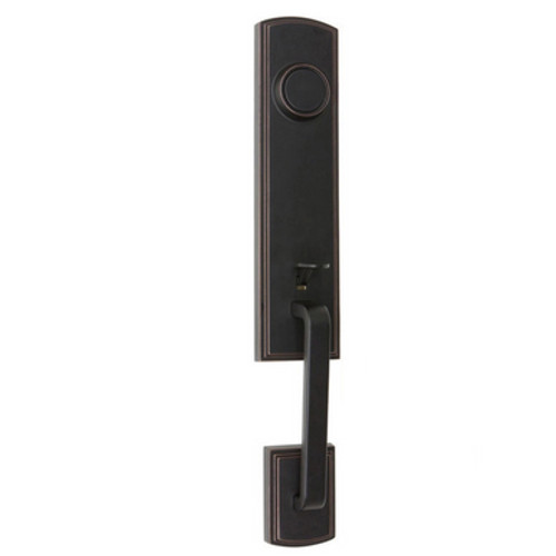 Briona Trim Handleset (Dummy), Exterior Only, Oil-Rubbed Bronze Edged (US10BE) Briona Trim Handleset (Dummy), Exterior Only, Oil-Rubbed Bronze Edged (US10BE)