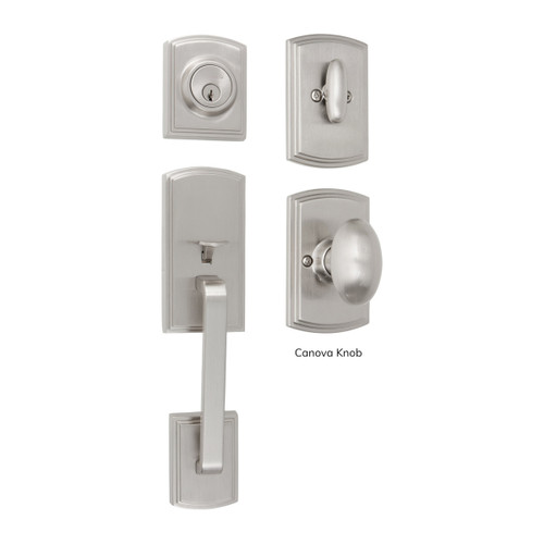 Visconti Single Cylinder Handleset, Satin Nickel (US15)