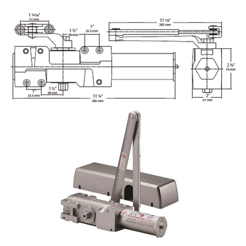 8000 Series Door Closer Delayed Action Delaney Hardware