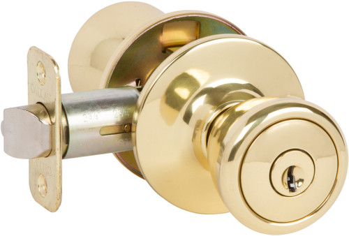 Brayden Entry Knobset, View Pack, Polished Brass (US3)