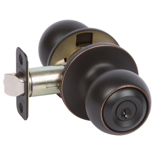 Fairfield Entry Knobset, Oil-Rubbed Bronze Edged (US10BE)