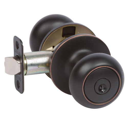 Sawyer Entry Knobset, Oil-rubbed Bronze Edged (US10BE)