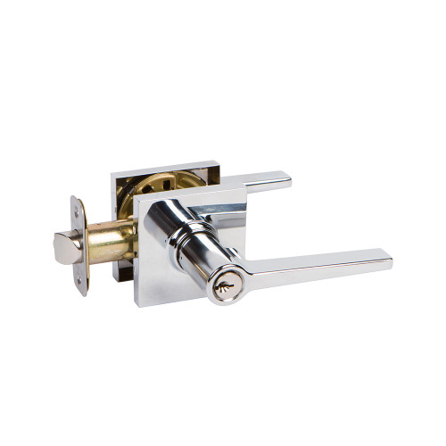 Tulina Entry Leverset with Square Trim, Polished Chrome (US26)