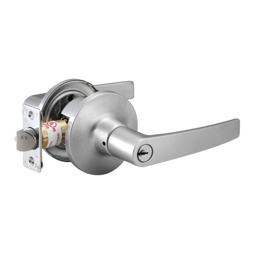 Milton Entry Leverset, Satin Chrome (US26D) - Delaney Hardware