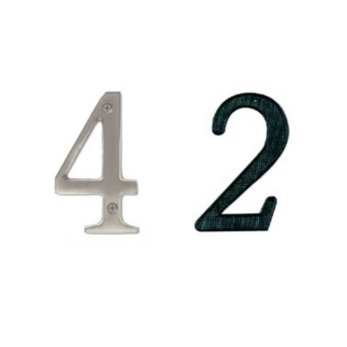 4" Metal House Numbers