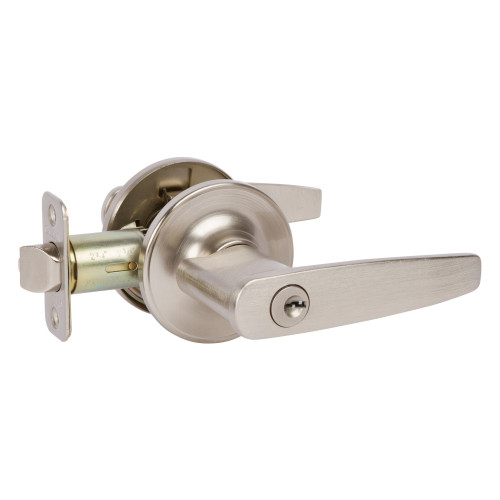 Bennett Entry Leverset, Satin Nickel (US15) - Delaney Hardware